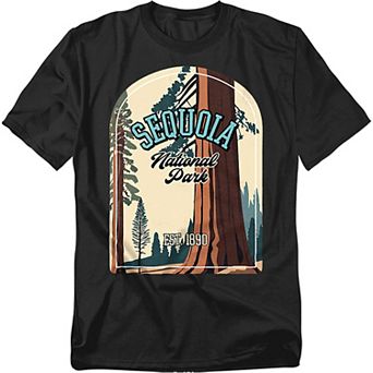 Big & Tall Sequoia Illustrated Landscape Graphic Tee