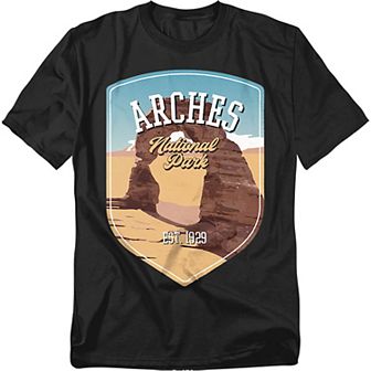 Big & Tall Arches Illustrated Landscape Graphic Tee