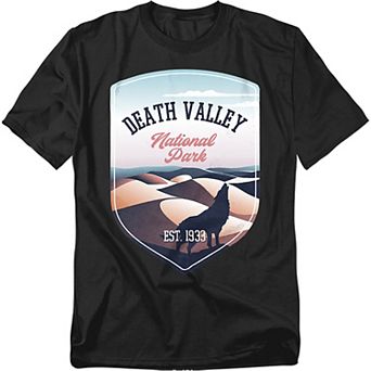 Big & Tall Death Valley Illustrated Landscape Graphic Tee
