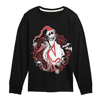 Boys 8-20 Disney's The Nightmare Before Christmas Santa Jack Skellington Long Sleeve Graphic Tee