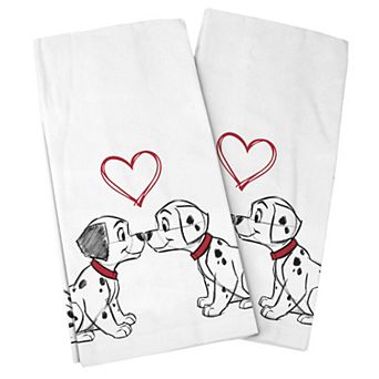 Best Brands 101 Dalmatians Valentines Kitchen Towel