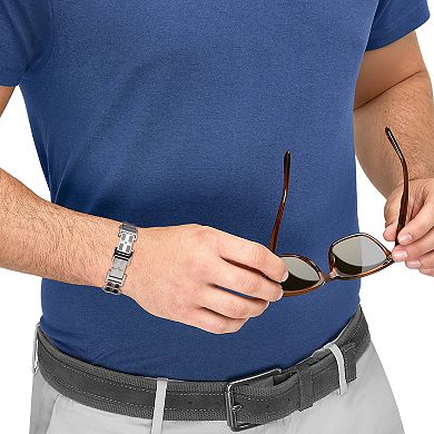 Men's Stainless Steel Cubic Zirconia Bracelet