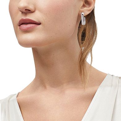 Sterling Silver Polish J-Hoop Earrings