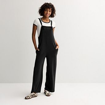 Juniors' Live To Be Spoiled Ringer Tee Jumpsuit