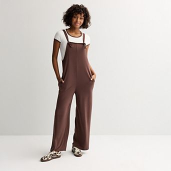 Juniors' Live To Be Spoiled Ringer Tee Jumpsuit