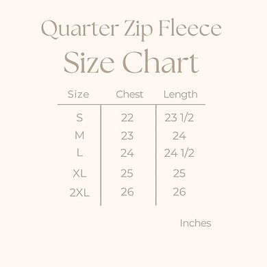 Simply Sage Market Embroidered Flower Cluster Quarter Zip Fleece