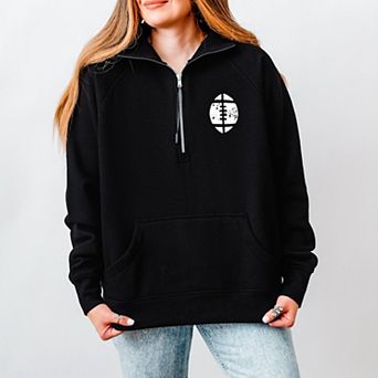 Simply Sage Market Football Mom Squad Quarter Zip Fleece
