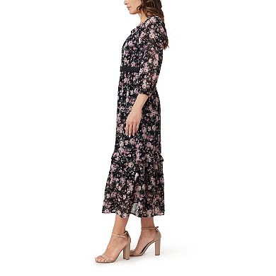 Juniors' WallFlower Daisy Off-the-Shoulder Belted Maxi Dress