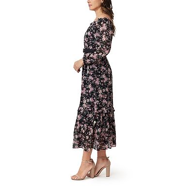 Juniors' WallFlower Daisy Off-the-Shoulder Belted Maxi Dress