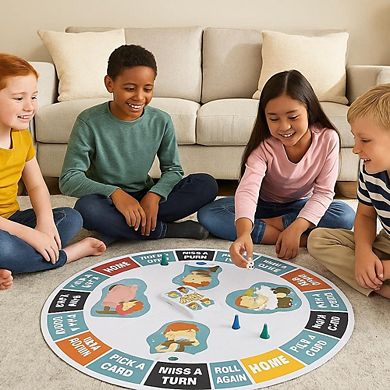 LIVEVIE Four Steps Board Game Ages 5+, 2-4 Players