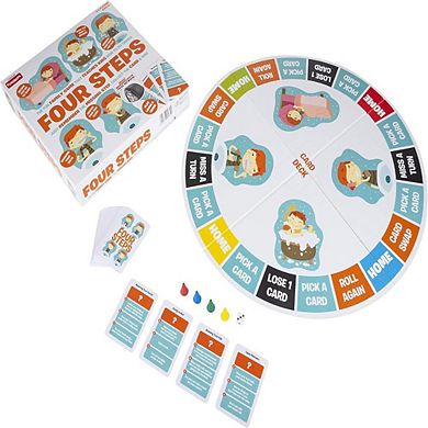 LIVEVIE Four Steps Board Game Ages 5+, 2-4 Players