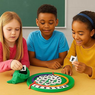 Amber Fight Gear Chain Letters Game Word-Building Fun for Ages 8+, 2-4 Players
