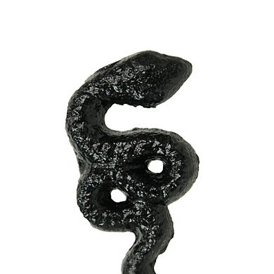 Set of 6 Black Snake Drawer Pulls - 2.25" x 1" - Cabinet Decor
