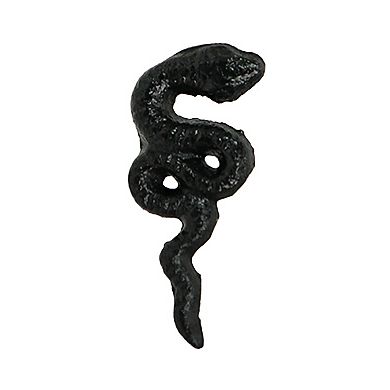 Set of 6 Black Snake Drawer Pulls - 2.25" x 1" - Cabinet Decor