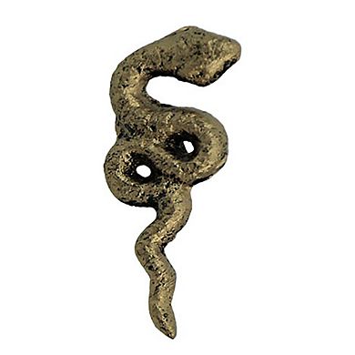 Set of 6 Gold Gothic Snake Drawer Pulls - 2.25" x 1" - Cabinet Decor