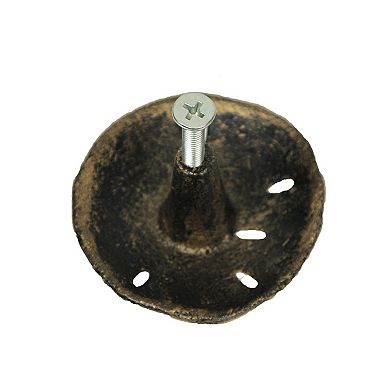 Gold Sand Dollar Drawer Pulls - 6-Piece Coastal Cabinet Knobs