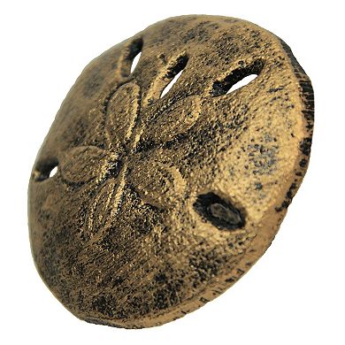 Gold Sand Dollar Drawer Pulls - 6-Piece Coastal Cabinet Knobs