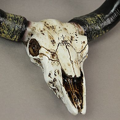 Rustic Faux Steer Skull Decorative Toilet Paper Holder Resin Bathroom Home Decor