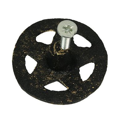 Set of 12 Antique Gold Western Star Cast Iron Knobs - 2" - Drawer Pulls