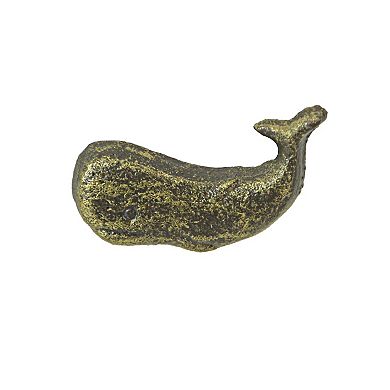 Bronze Cast Iron Whale Drawer Pull Decorative Cabinet Knob Nautical Set/ 6