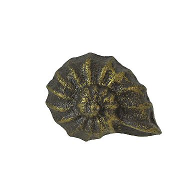 Bronze Cast Iron Nautilus Shell Drawer Pull Decorative Cabinet Knobs Set of 6