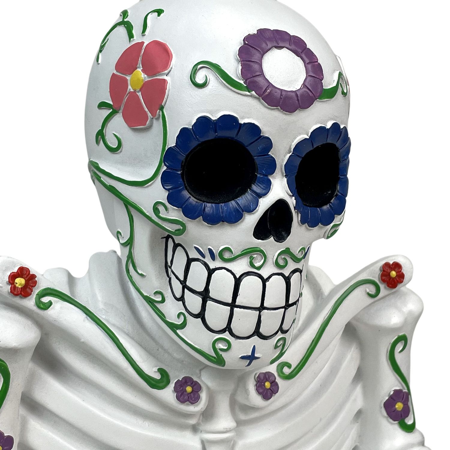 Zeckos Sugar Skull Toilet Tissue Holder - Thumbnail 2