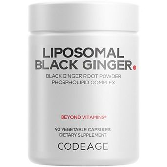 Codeage Liposomal Black Ginger Supplement, Ginger Root, 90 ct