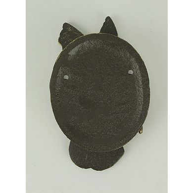 Antique Bronze Cast Iron Hummingbird and Flower Front Door Knocker Entry Decor