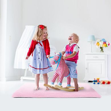 Fluffy Shaggy Bedroom Rug 4x2.6ft Anti-Skid Area Carpet for Nursery, Bedroom & Living Room