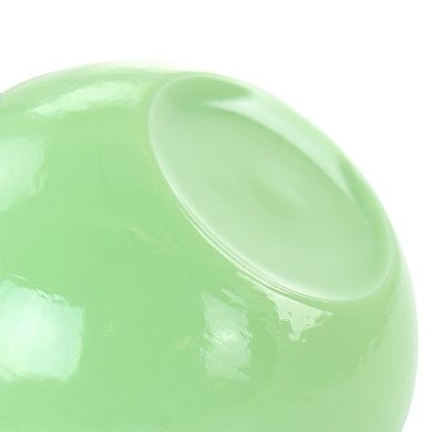 2 Piece 6 Inch Jadeite Glass Bowl Set in Jade Green