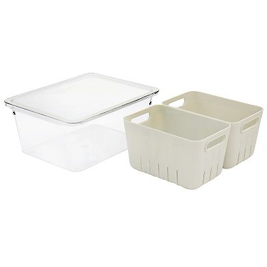 4 Piece Mini Basket Fresh Keeper Container Set