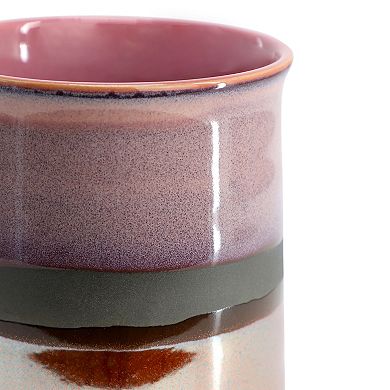 4 Piece 18 Ounce Stoneware Cup Set