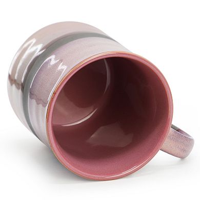 4 Piece 18 Ounce Stoneware Cup Set