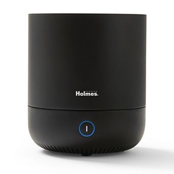 Holmes Ultrasonic 0.36 Gallon Cool Mist Top Fill Antimicrobial Humidifier in Black