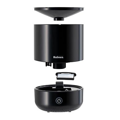 Holmes Ultrasonic 0.36 Gallon Cool Mist Top Fill Antimicrobial Humidifier in Black