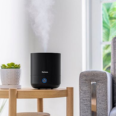 Holmes Ultrasonic 0.36 Gallon Cool Mist Top Fill Antimicrobial Humidifier in Black