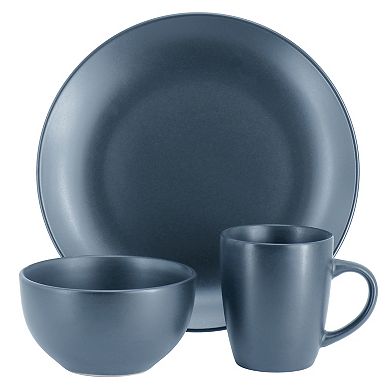 12 Piece Round Stoneware Dinnerware Set