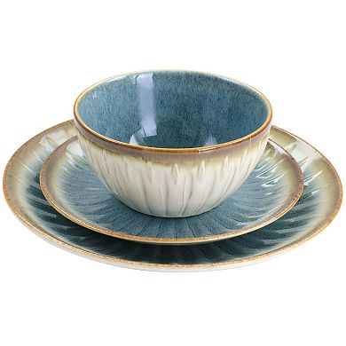 12 Piece Stoneware Dinnerware Set