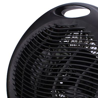 Brentwood 1500 watt 2 in 1 Fan Heater in Black
