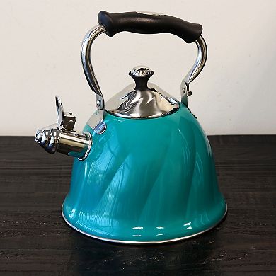 Tea Kettle with Lid in Emerald Green