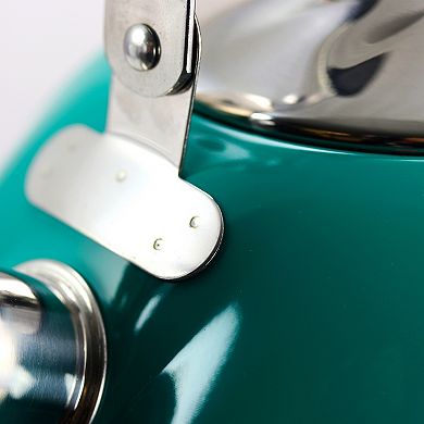 Tea Kettle with Lid in Emerald Green
