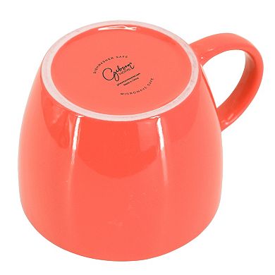 4 Piece 25 Ounce Stoneware Soup Cup Set with Lid