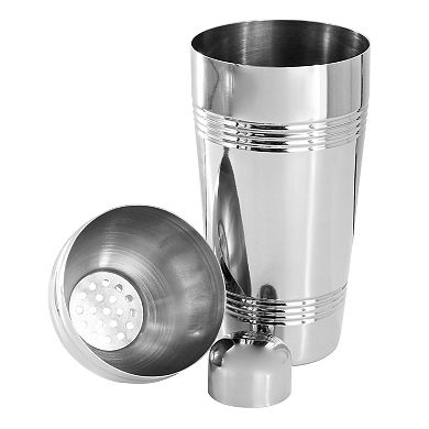 Baldwyn Stainless Steel 25.4 Ounce Cocktail Shaker in Silver