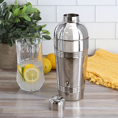 Baldwyn Stainless Steel 25.4 Ounce Cocktail Shaker in Silver