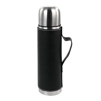 23oz Stainless Steel Thermal Travel Bottle in Leatherette