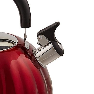2.1 Quart Pumpkin Tea Kettle in Red