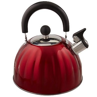 2.1 Quart Pumpkin Tea Kettle in Red