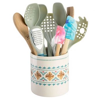 Spice By Tia Mowry 12 pc Ceramic Crock and Kitchen Tool Set