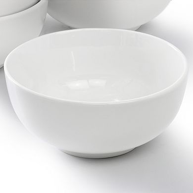 Elama Professional Kitchen 12 Piece Porcelain Bowl Set in White