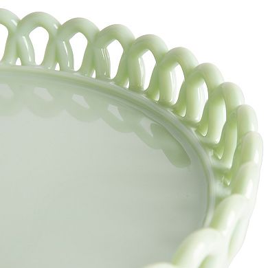 Glass Loop Cake Stand in Mint